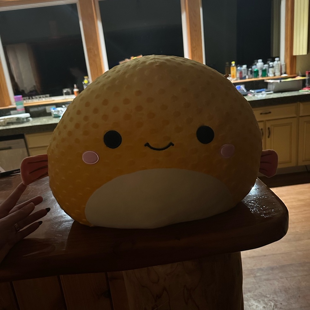 Squishmallows Yellow puffer fish for @jde005
